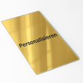 Personalisierbare Acrylglasbilder - Spiegelnd Gold